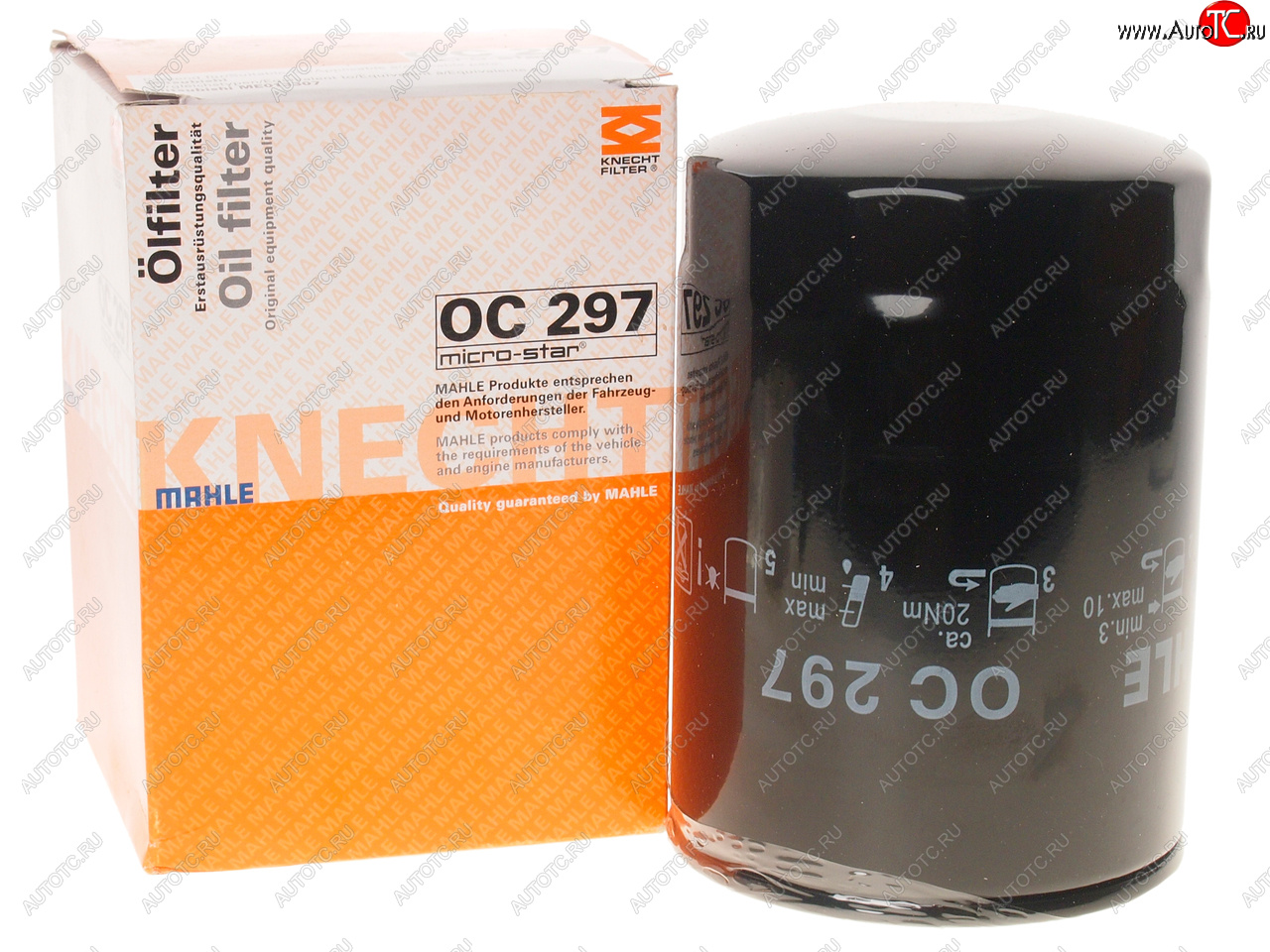 2 079 р. Фильтр масляный HYUNDAI HD65,72,78,County дв.D4ALDBDD MAHLE MAHLE oc297  с доставкой в г. Керчь