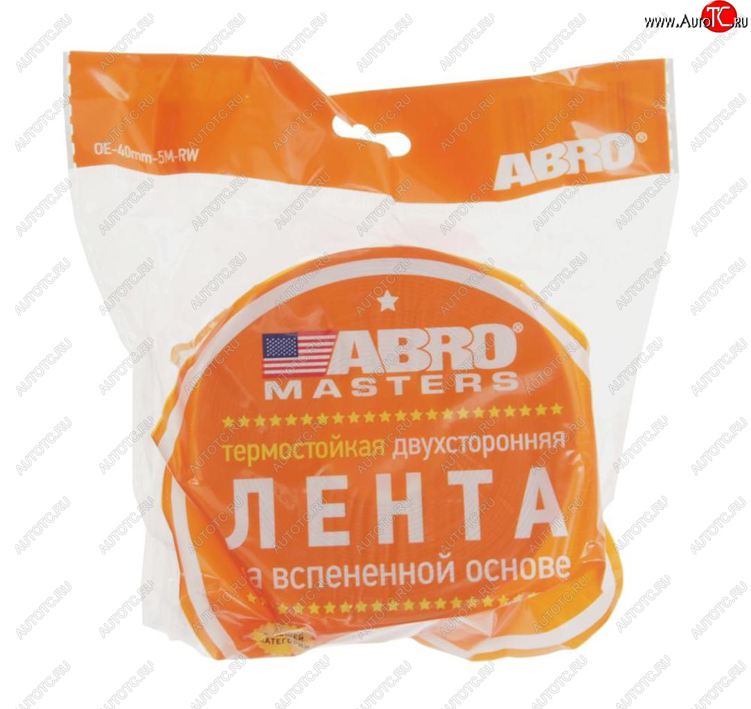 130 р. Скотч двухсторонний 40ммх5м белый MASTERS ABRO ABRO oe-40-rw  с доставкой в г. Керчь