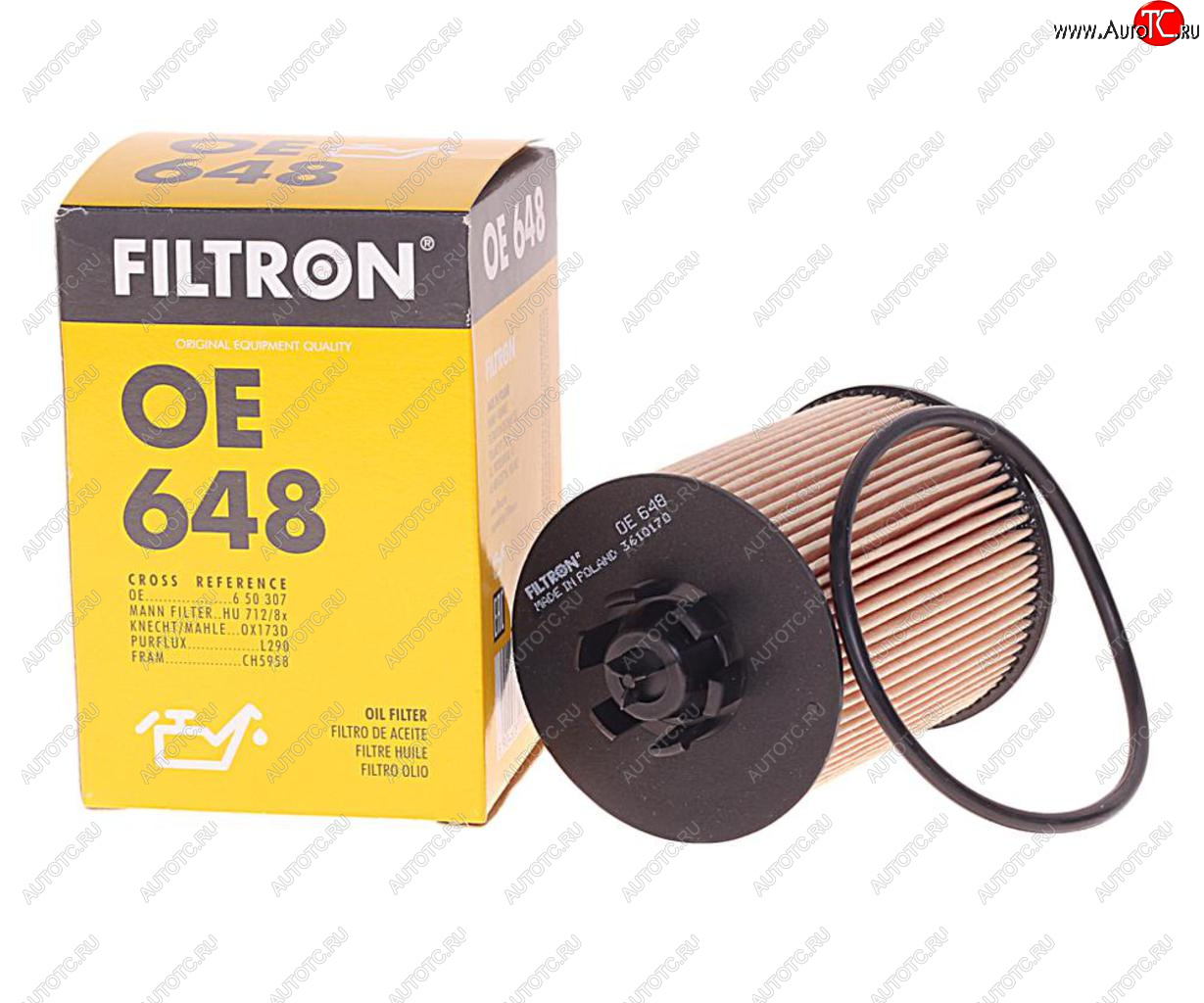 299 р. Фильтр масляный OPEL Agila A (00-08),Astra H (04-),Corsa C (00-06) FILTRON FILTRON oe648  с доставкой в г. Керчь