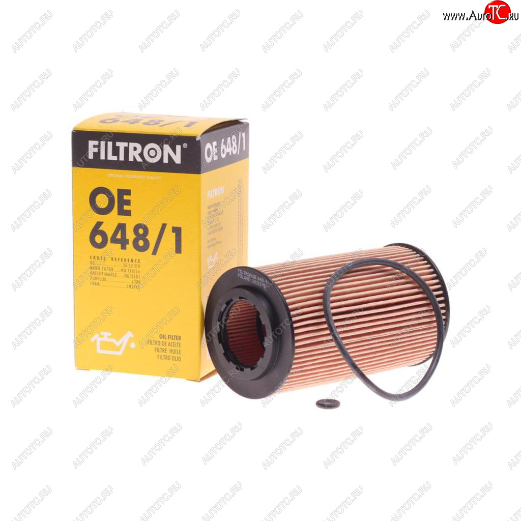 419 р. Фильтр масляный OPEL Astra G (98-05),Vectra B,Zafira A (99-05) FILTRON FILTRON oe6481  с доставкой в г. Керчь