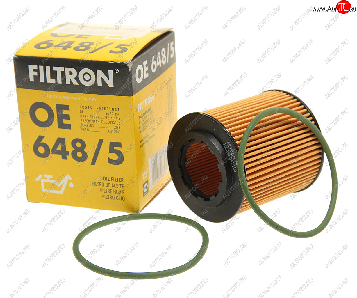 659 р. Фильтр масляный OPEL Astra H (04-) FILTRON FILTRON oe6485  с доставкой в г. Керчь