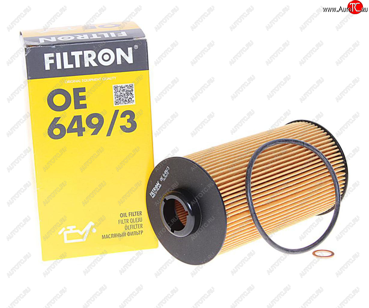 589 р. Фильтр масляный LAND ROVER Range Rover (02-05) (4.4) BMW 5 (E34,E39) (M60M62) FILTRON FILTRON oe6493  с доставкой в г. Керчь