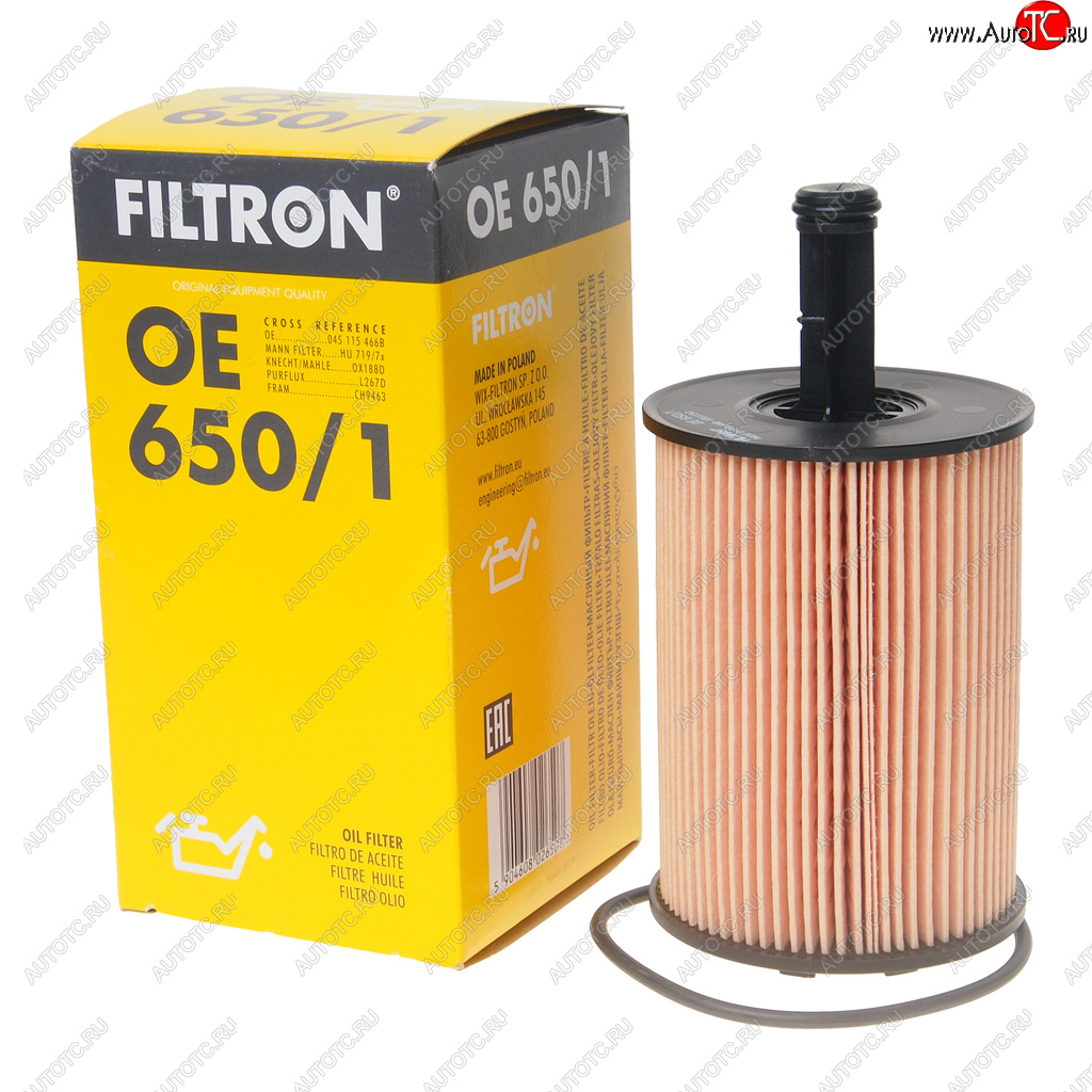 339 р. Фильтр масляный VW T5 (03-),Passat (05-),Touran,Tiguan AUDI A3,A4,A6 SKODA Octavia (TDI) FILTRON FILTRON oe6501  с доставкой в г. Керчь