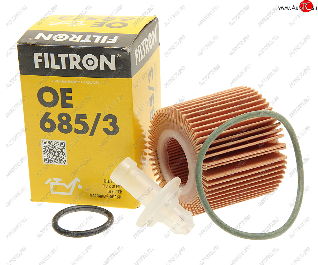 389 р. Фильтр масляный TOYOTA Auris,Corolla,Yaris (1.3) FILTRON FILTRON oe6853  с доставкой в г. Керчь