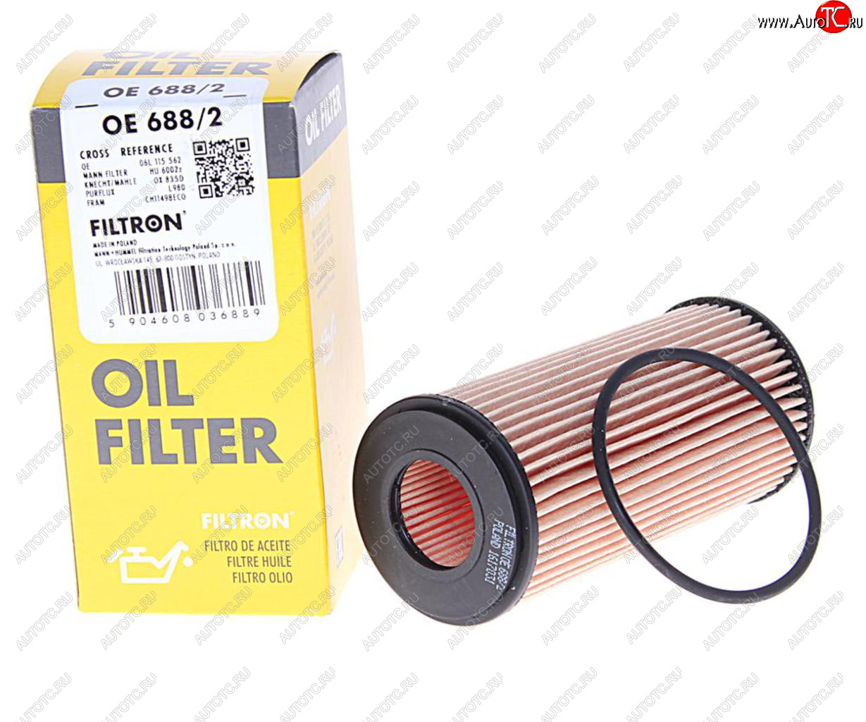 399 р. Фильтр масляный VW Golf (13-) (2.0) AUDI A5,S5 (11-) SKODA Octavia (12-) (1.82.0) FILTRON FILTRON oe6882  с доставкой в г. Керчь