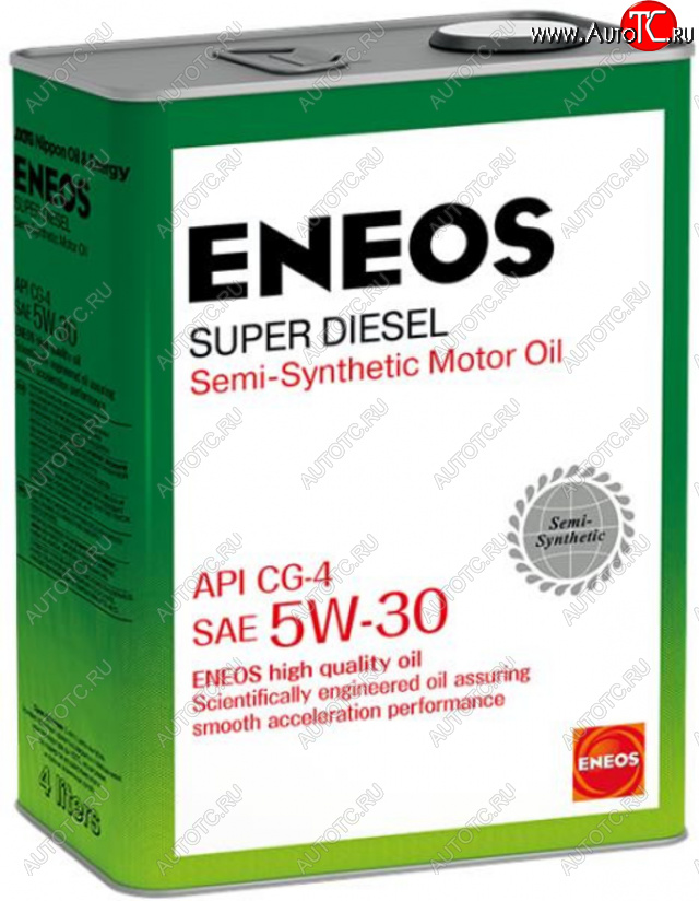 3 179 р. Масло дизельное SUPER DIESEL CG-4 5W30 п/синт.4л ENEOS ENEOS oil1333 ENEOS oil1333  с доставкой в г. Керчь