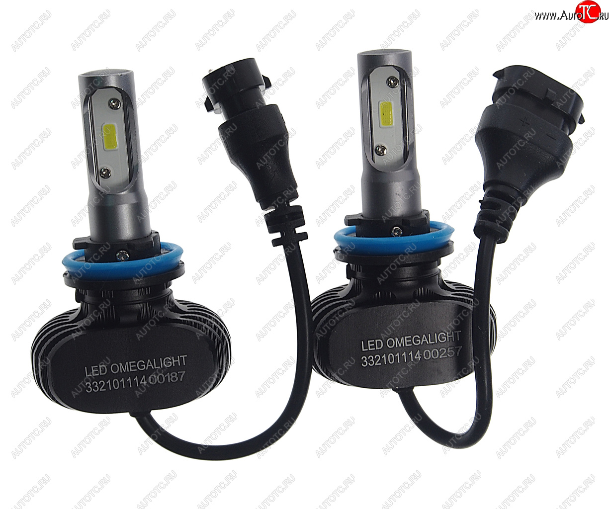 1 369 р. Лампа светодиодная 12V H11 PGJ19-2 2500Lm (2шт.) Ultra OMEGALIGHT OMEGALIGHT olledh11ul-2  с доставкой в г. Керчь