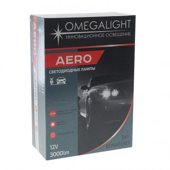 2 199 р. Лампа светодиодная 12V H3 PK22s 3000Lm (2шт.) Aero OMEGALIGHT OMEGALIGHT olledh3aero-2  с доставкой в г. Керчь. Увеличить фотографию 3