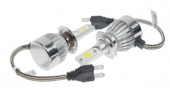 879 р. Лампа светодиодная 12V H7 PX26d 2400LM 2шт. Standart OMEGALIGHT OMEGALIGHT olledh7st-2  с доставкой в г. Керчь. Увеличить фотографию 1
