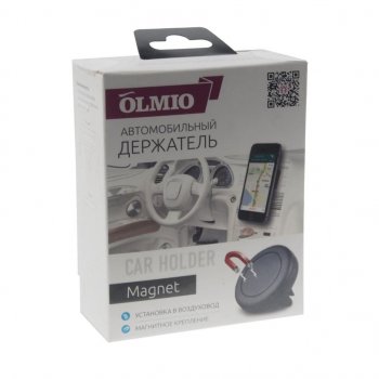 399 р. Держатель телефона на дефлектор магнитный черный OLMIO OLMIO olm-038632 OLMIO olm-038632  с доставкой в г. Керчь. Увеличить фотографию 2