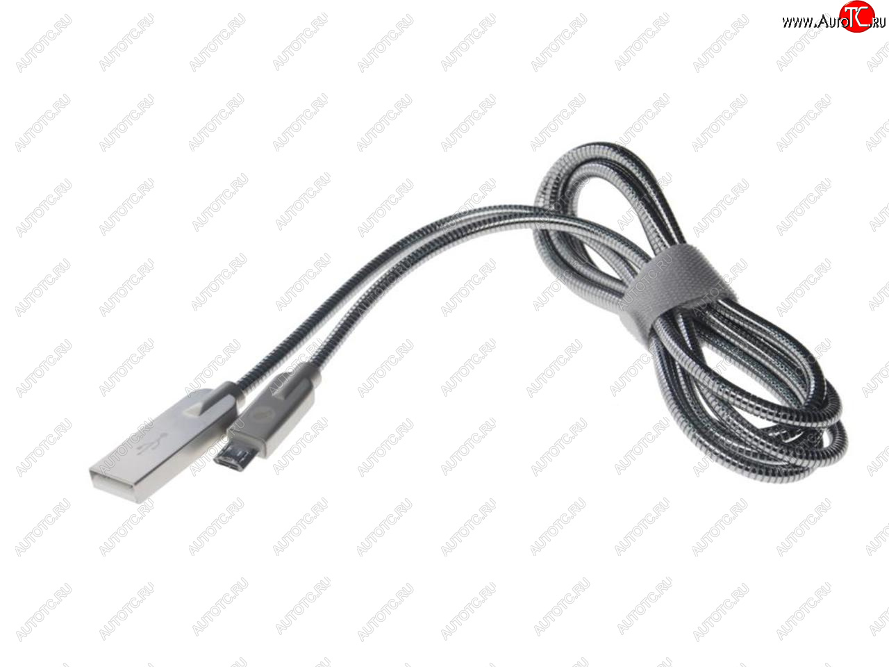 419 р. Кабель micro USB 1.2м серебристый металлическая оплётка PARTNER PARTNER olm-038650  с доставкой в г. Керчь