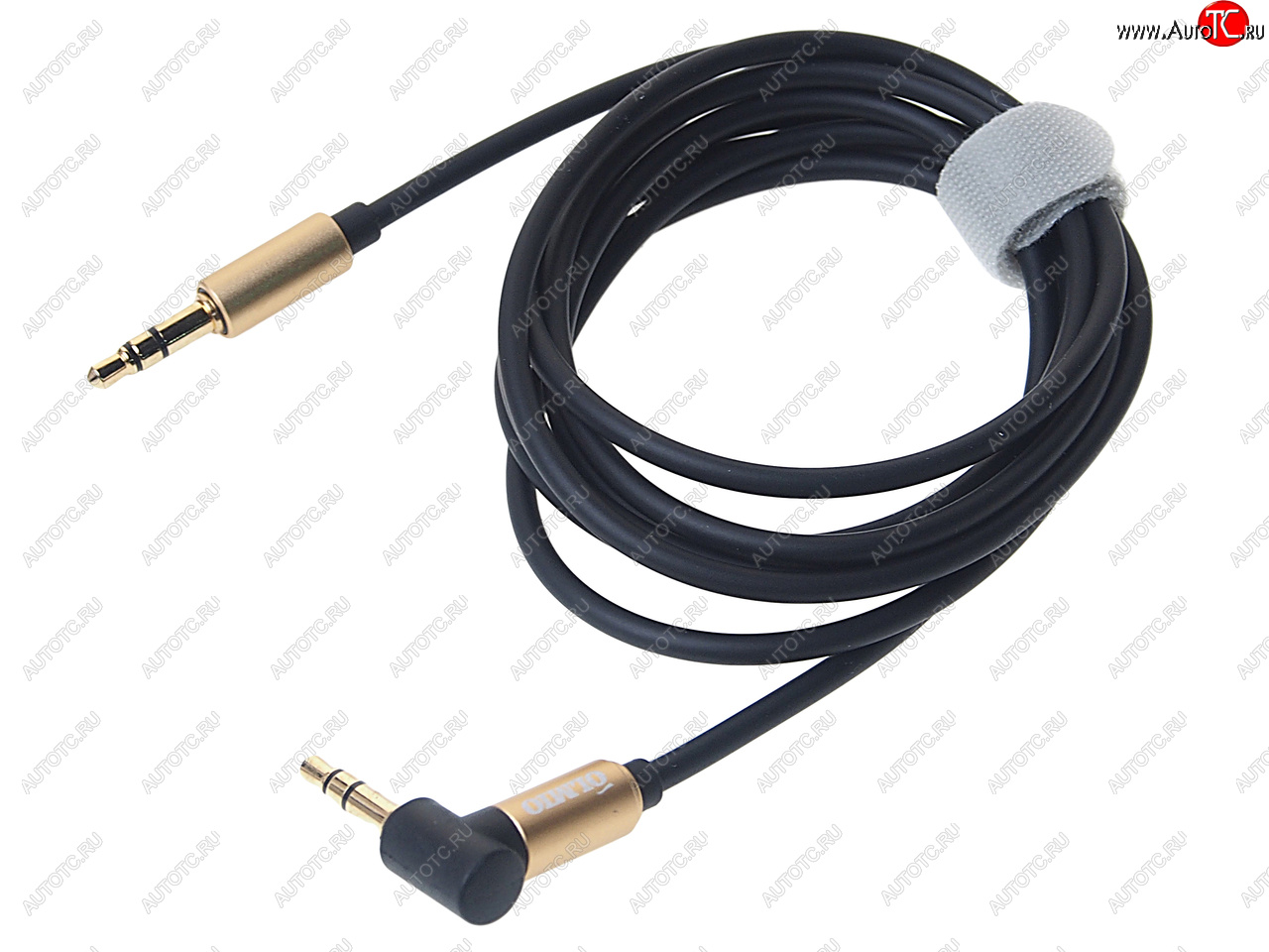 291 р. Кабель jack 3.5 1.5м черно-золотой OLMIO OLMIO olm-038766  с доставкой в г. Керчь