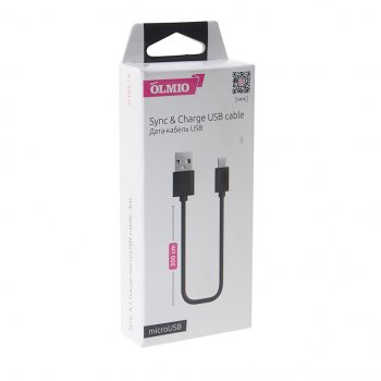 254 р. Кабель micro-USB 3м черный OLMIO OLMIO olm-039519  с доставкой в г. Керчь. Увеличить фотографию 2