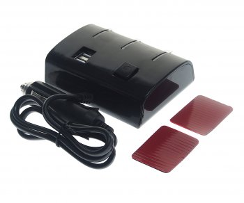 529 р. Разветвитель прикуривателя 3-х гнездовой 12-24V 1USB 3.1А с удлинителем 0.8м черный OLESSON OLESSON ols-1506b  с доставкой в г. Керчь. Увеличить фотографию 2