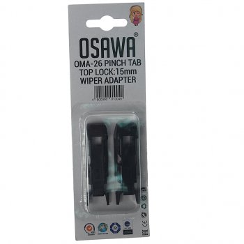 176 р. Адаптер щетки стеклоочистителя PINCH TAB, TOP LOCK 15мм комплект (2шт.) OSAWA OSAWA oma-26  с доставкой в г. Керчь. Увеличить фотографию 1