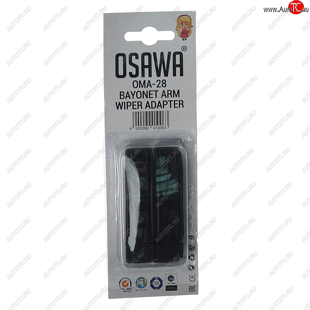 176 р. Адаптер щетки стеклоочистителя BAYONET комплект (2шт.) OSAWA OSAWA oma-28  с доставкой в г. Керчь