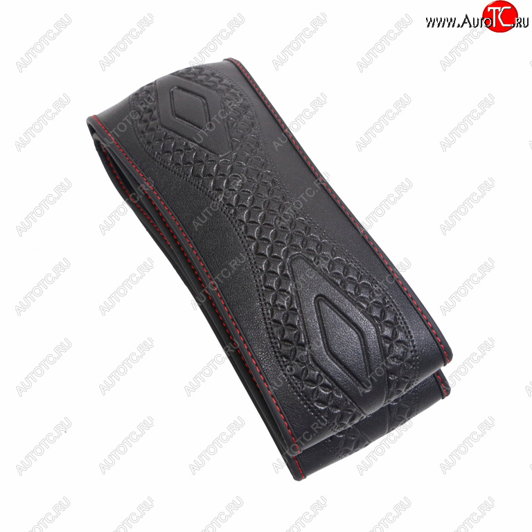 499 р. Оплетка руля (M) 37-39см черная экокожа тиснение сшивная Houston SENATOR SENATOR opls2301  с доставкой в г. Керчь