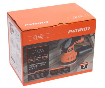 4 099 р. Машина шлифовальная эксцентриковая 300Вт 125мм 5000-12000обмин. PATRIOT PATRIOT os 122  с доставкой в г. Керчь. Увеличить фотографию 3