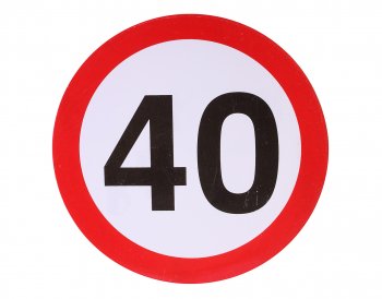 72 р. Наклейка-знак виниловая Ограничение скорости 40км/ч круг, большая NO NAME ос 40кмч NO NAME ос 40кмч  с доставкой в г. Керчь. Увеличить фотографию 1