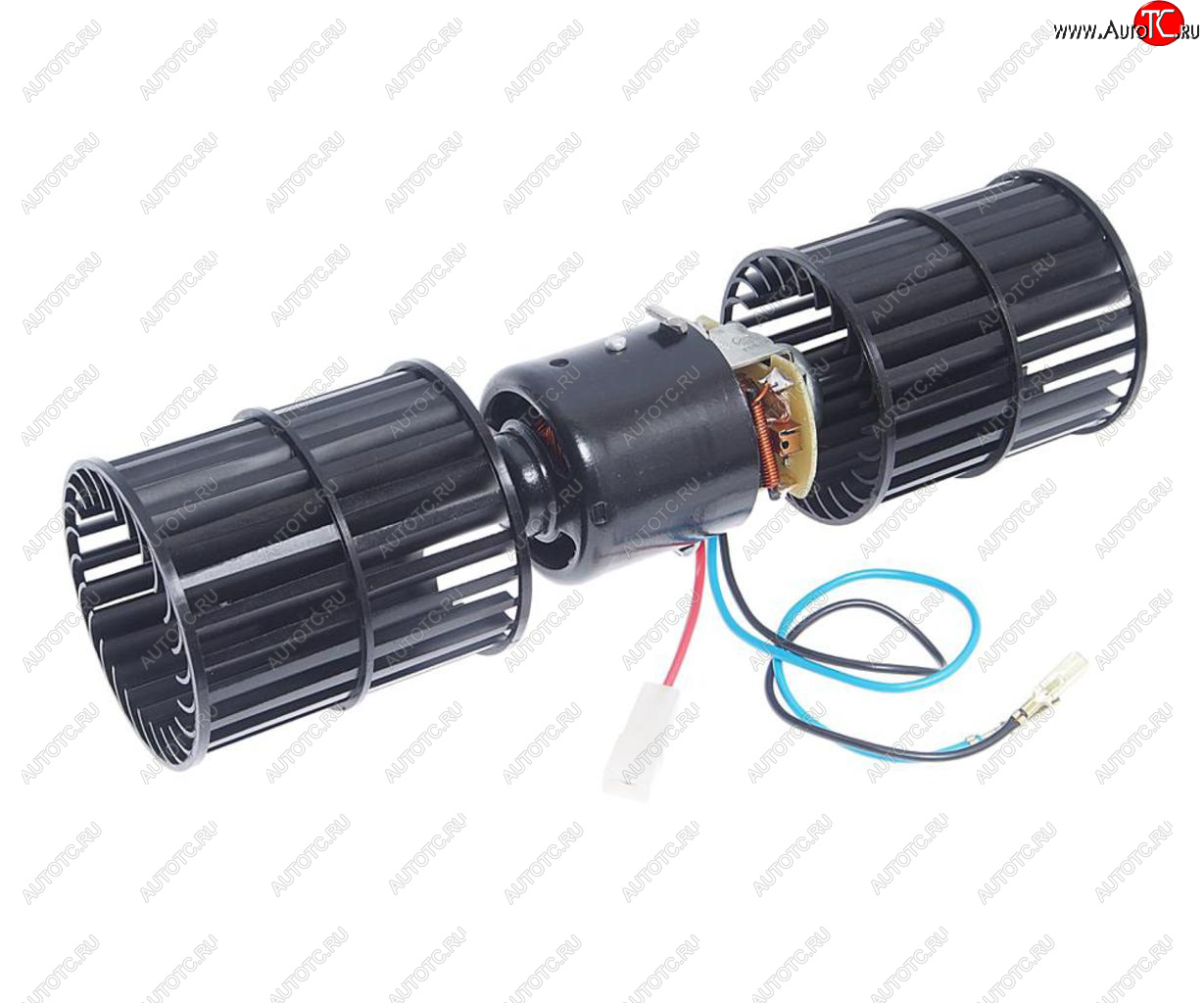 2 869 р. Мотор отопителя ГАЗ,ПАЗ 24V (2 крыльчатки,2 шкива) (для отопителя ОС-7-У2-24-00-16) в сборе МЗКО МЗКО ос-7.001.00.00-24  с доставкой в г. Керчь