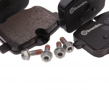 5 899 р. Колодки тормозные задние (4шт.) BREMBO BMW 5 серия F10 рестайлинг, седан (2013-2017)  с доставкой в г. Керчь. Увеличить фотографию 2