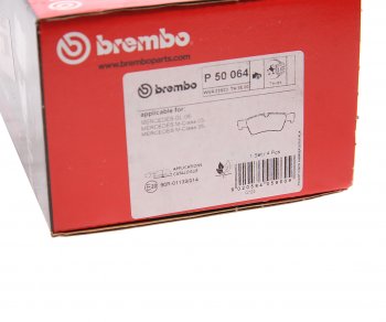6 849 р. Колодки тормозные задние (4шт.) BREMBO Mercedes-Benz ML class W164 дорестайлинг (2005-2008)  с доставкой в г. Керчь. Увеличить фотографию 4