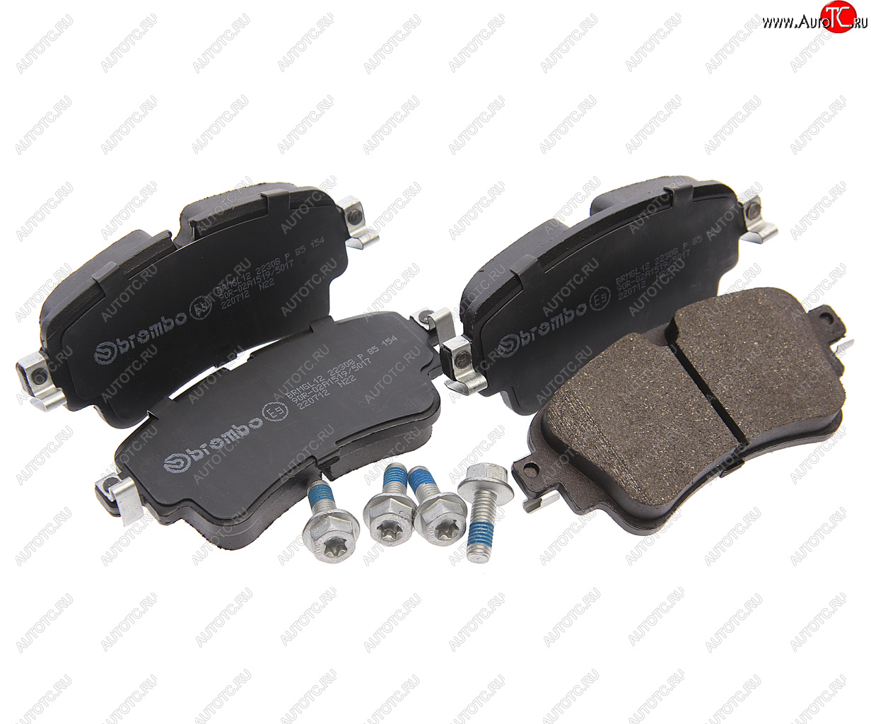 4 999 р. Колодки тормозные задние BREMBO Volkswagen Touareg NF дорестайлинг (2010-2014)  с доставкой в г. Керчь