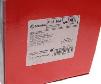 13 449 р. Колодки тормозные передние (4шт.) BREMBO Audi Q5 FY дорестайлинг (2017-2020)  с доставкой в г. Керчь. Увеличить фотографию 3
