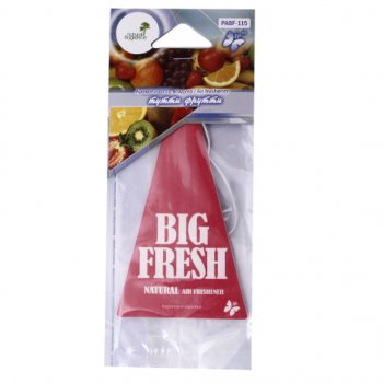 80 р. Ароматизатор подвесной пластина (тутти-фрутти) Big Fresh FKVJP FKVJP pabf-115 FKVJP pabf-115  с доставкой в г. Керчь. Увеличить фотографию 1