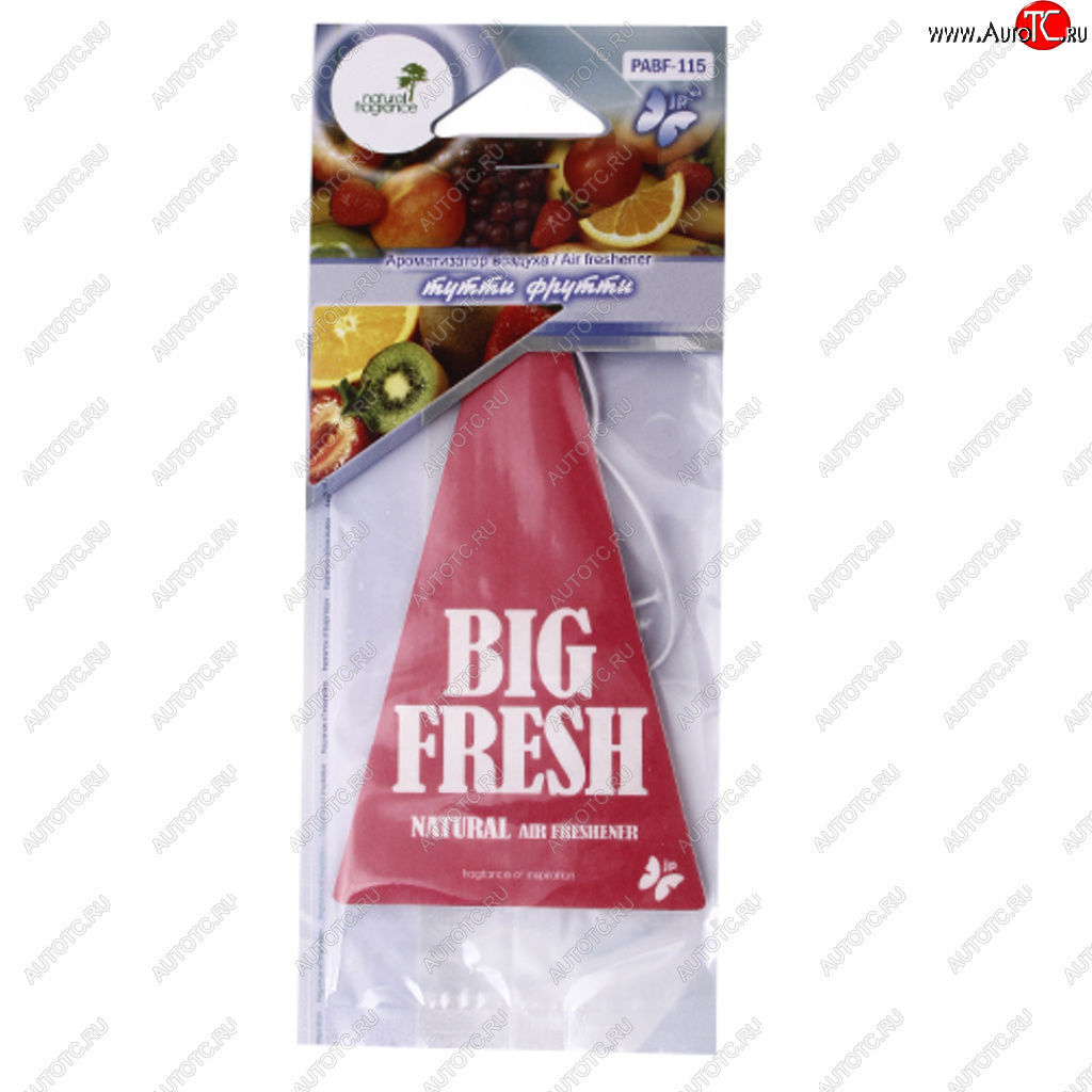 80 р. Ароматизатор подвесной пластина (тутти-фрутти) Big Fresh FKVJP FKVJP pabf-115 FKVJP pabf-115  с доставкой в г. Керчь