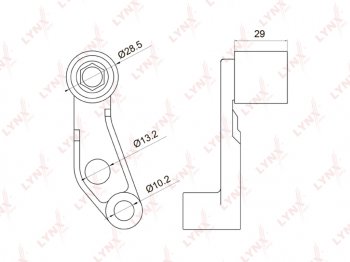 769 р. Ролик ГРМ VW Bora,Caddy,Golf,Polo AUDI A2 SEAT SKODA (1.41.6) обводной (с кронштейном) LYNX LYNX pb3030  с доставкой в г. Керчь. Увеличить фотографию 1