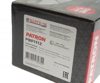 1 759 р. Колодки тормозные передние PATRON Peugeot Partner M49/M59 рестайлинг (2002-2008)  с доставкой в г. Керчь. Увеличить фотографию 3