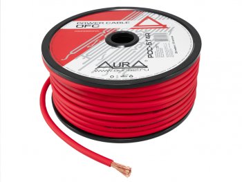 699 р. Кабель силовой 6Ga (13мм) 1м красный AURA AURA pcc-514r катушка 50м  с доставкой в г. Керчь. Увеличить фотографию 4