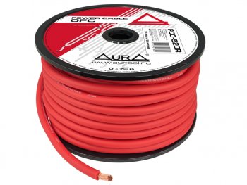 999 р. Кабель силовой 4Ga (20мм) 1м красный AURA AURA pcc-520r 25м.  с доставкой в г. Керчь. Увеличить фотографию 2