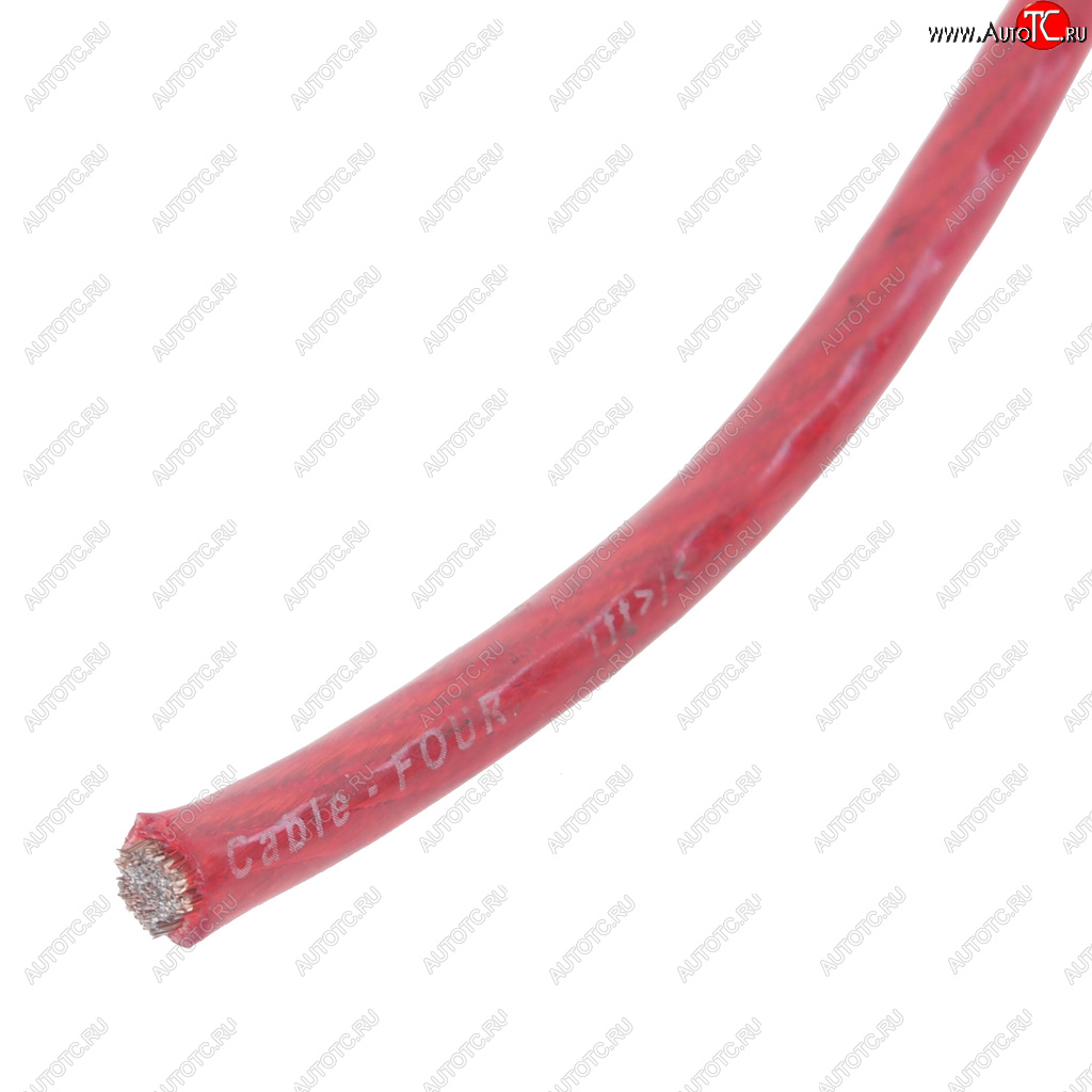 169 р. Кабель силовой 6Ga (13мм) 1м красный KICX KICX pcc 650rs  с доставкой в г. Керчь