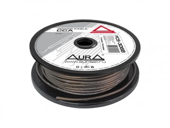 94 р. Кабель силовой 10Ga (6мм) 1м черный AURA AURA pcs-306b 75м  с доставкой в г. Керчь. Увеличить фотографию 2