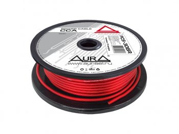 81 р. Кабель силовой 10Ga (6мм) 1м красный AURA AURA pcs-306r 75м  с доставкой в г. Керчь. Увеличить фотографию 2