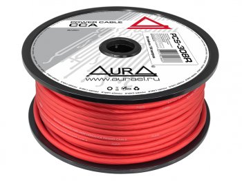 127 р. Кабель силовой 8Ga (8мм) 1м красный AURA AURA pcs-308r 50м  с доставкой в г. Керчь. Увеличить фотографию 2
