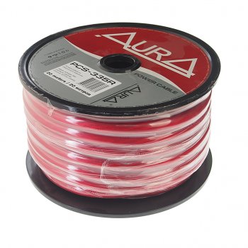 Кабель силовой 2Ga (35мм) 1м красный AURA AURA pcs-335r 20м
