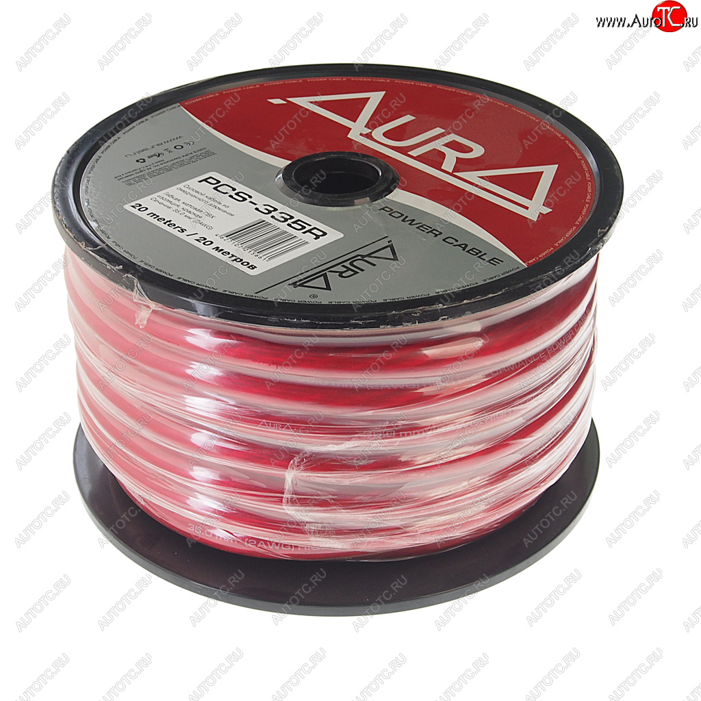 479 р. Кабель силовой 2Ga (35мм) 1м красный AURA AURA pcs-335r 20м  с доставкой в г. Керчь