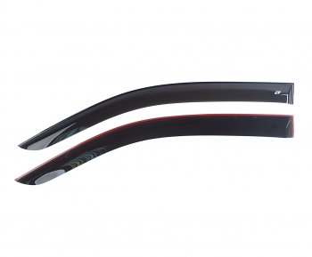 3 199 р. Комплект дефлекторов окон (широкий) COBRA TUNING Peugeot Expert K0 цельнометаллический фургон дорестайлинг (2016-2024) (черный глянцевый)  с доставкой в г. Керчь. Увеличить фотографию 2