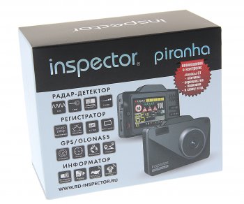 14 449 р. Видеорегистратор с радар-детектором GPS INSPECTOR INSPECTOR piranha  с доставкой в г. Керчь. Увеличить фотографию 3