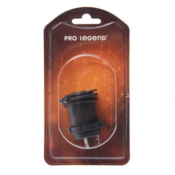 Гнездо прикуривателя 12V-24V синяя подсветка PRO LEGEND PRO LEGEND pl9376 PRO LEGEND pl9376