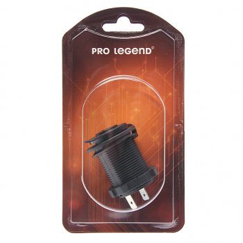 Гнездо прикуривателя 12V-24V красная подсветка PRO LEGEND PRO LEGEND pl9378
