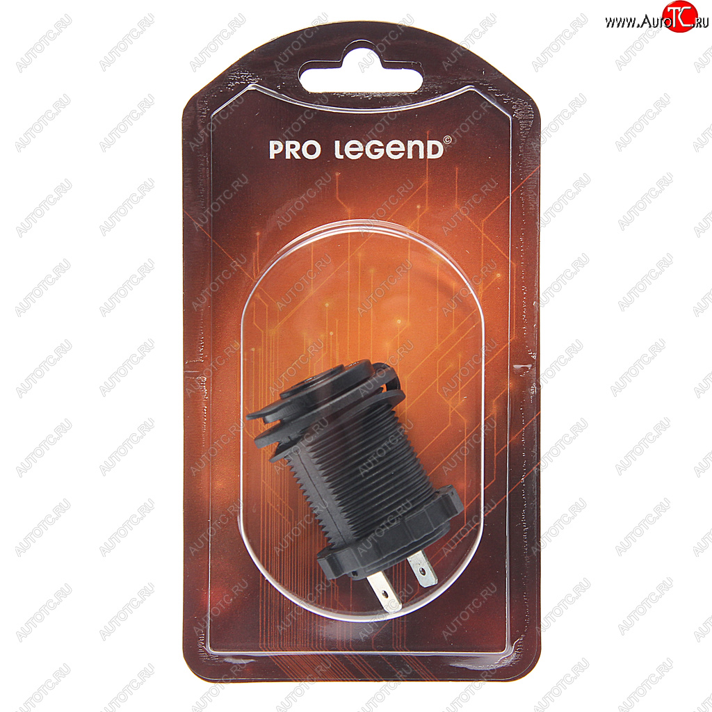 389 р. Гнездо прикуривателя 12V-24V красная подсветка PRO LEGEND PRO LEGEND pl9378  с доставкой в г. Керчь