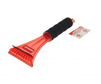 Скребок для льда 23х9см двойной красный ZIPOWER ZIPOWER pm2108