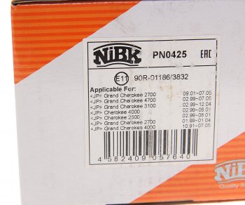2 759 р. Колодки тормозные JEEP Grand Cherokee (88-05) задние (4шт.) NIBK NIBK pn0425  с доставкой в г. Керчь. Увеличить фотографию 4