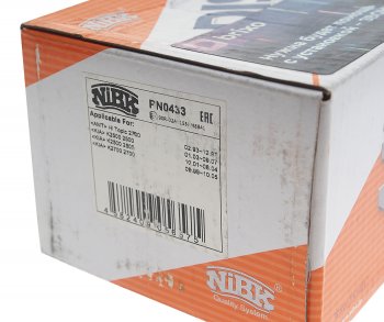 2 689 р. Колодки тормозные KIA Bongo 3 (06-) (2.52.7) передние (4шт.) NIBK NIBK pn0433  с доставкой в г. Керчь. Увеличить фотографию 3