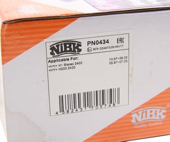 2 589 р. Колодки тормозные передние (4шт.) NIBK Hyundai Santa Fe SM (2000-2012)  с доставкой в г. Керчь. Увеличить фотографию 4