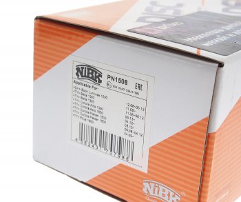 3 269 р. Колодки тормозные передние (4шт.) NIBK Toyota Yaris XP90 седан рестайлинг (2009-2011)  с доставкой в г. Керчь. Увеличить фотографию 3